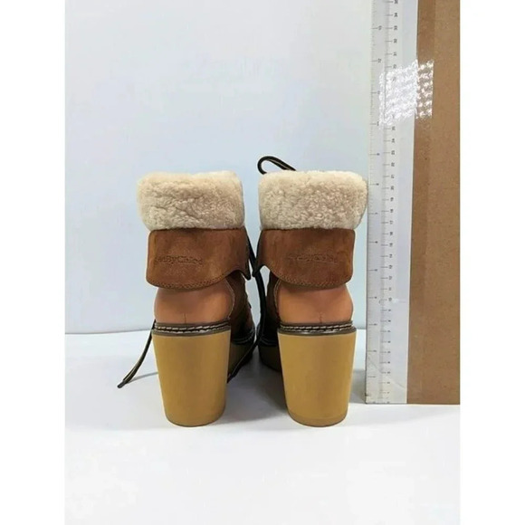 See By Chloe Women's Eileen Suede Shearling Hiking Boot Size 40 EU (MSRP $460) - Picture 8 of 11
